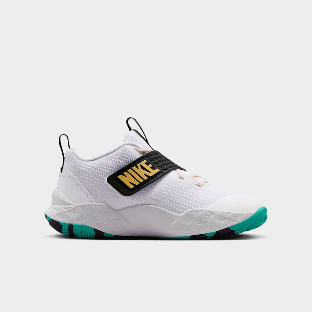 Tenis de básquetbol para niño en blanco · HF6279-105 - vista 3