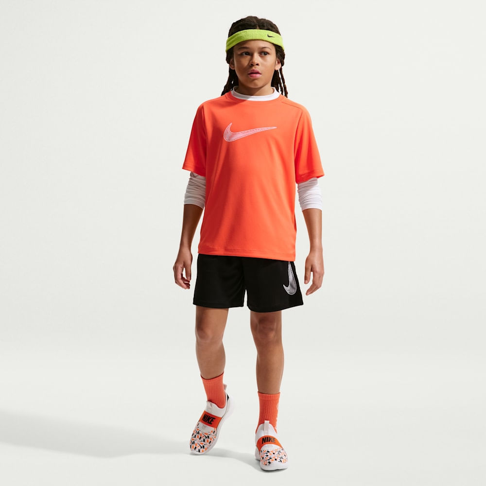 Camisetas y esqueletos para entrenamiento para niño en naranja · IF2430-842 - vista 4
