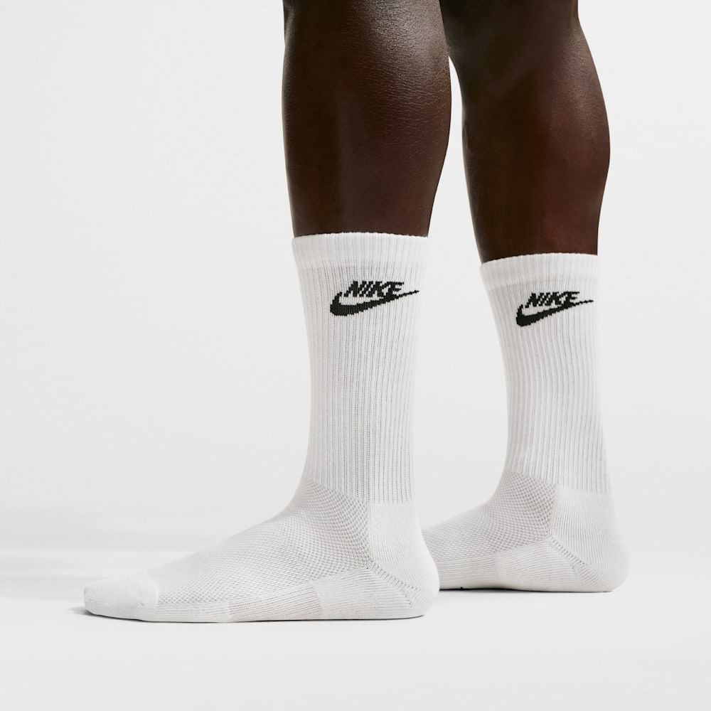 Medias de básquetbol para hombre en blanco · IH8522-901 - vista 3