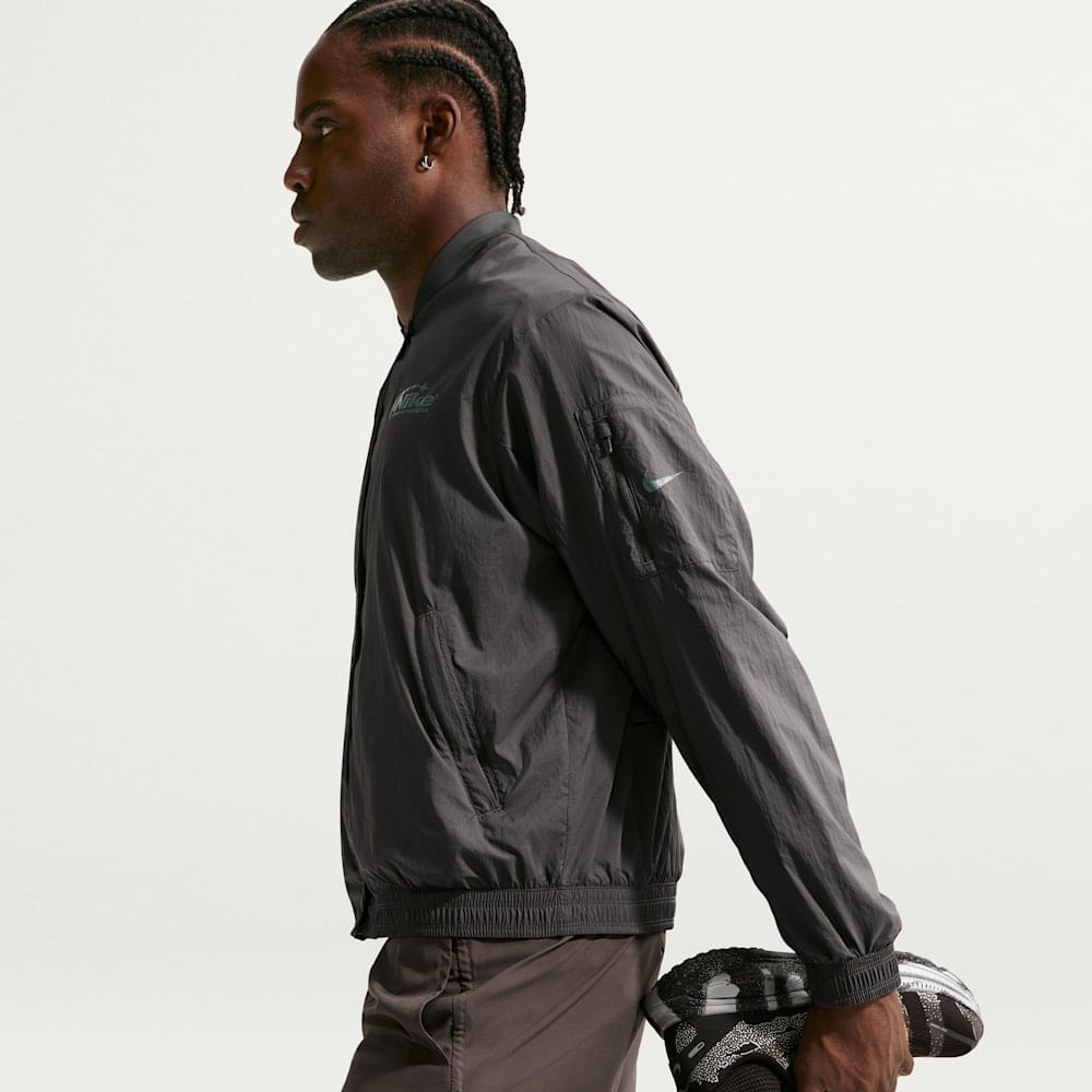 Chaquetas para correr para hombre en gris · IO0548-254 - vista 3