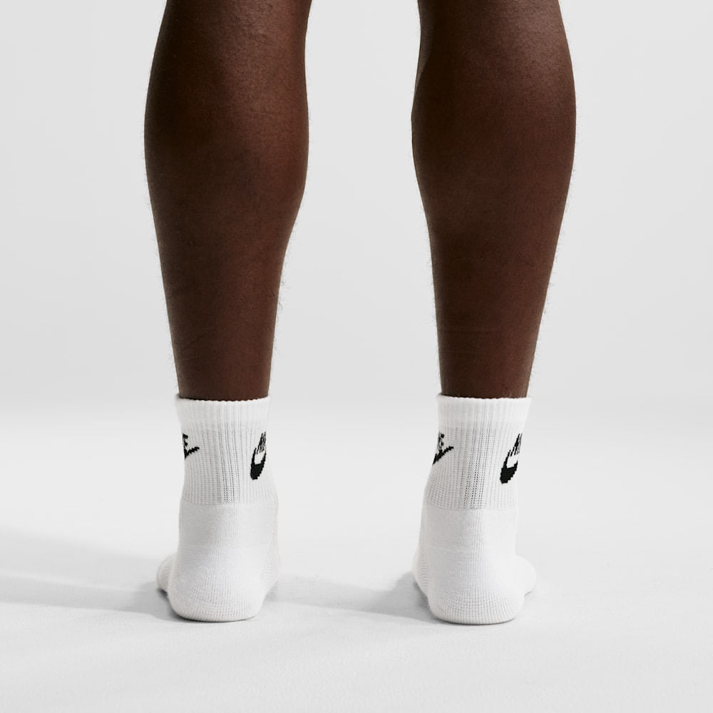 Medias de básquetbol para hombre en blanco · IH8523-901 - vista 5
