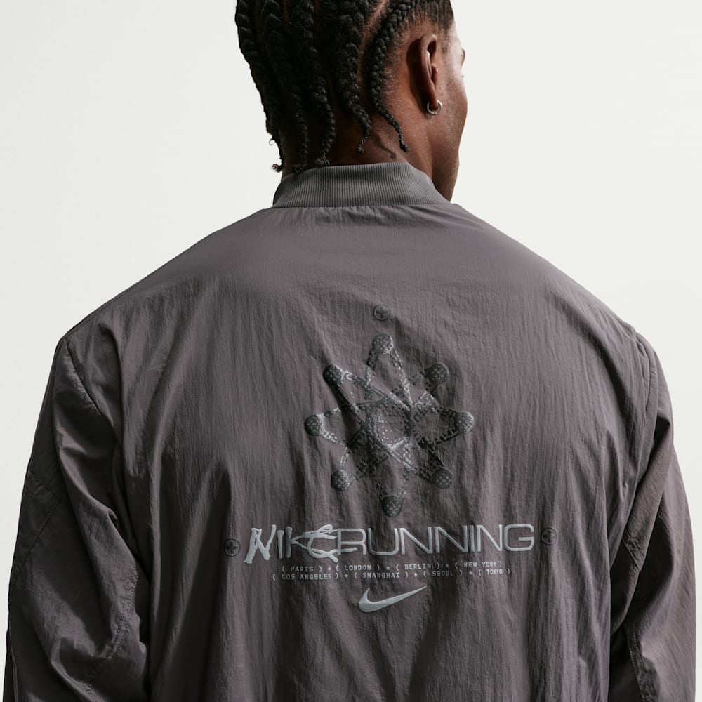 Chaquetas para correr para hombre en gris · IO0548-254 - vista 2