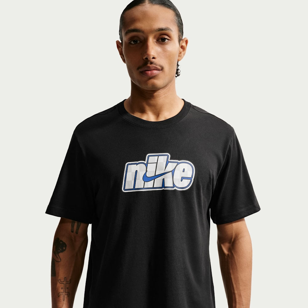 Camisetas y esqueletos casual para hombre en negro · IM9333-010 - vista 1