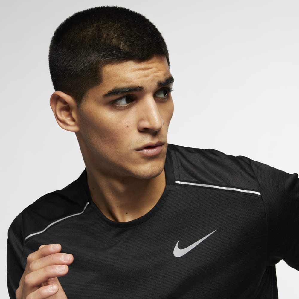 Camisetas y esqueletos para correr para hombre en negro · AJ7565-010 - vista 3