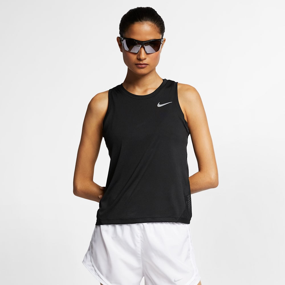 Camisetas y esqueletos para correr para mujer en negro · AJ8102-010 - vista 1