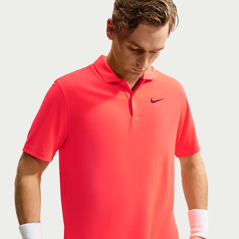 Polo deportivo para tennis para hombre en rojo · DH0857-635 - vista 1
