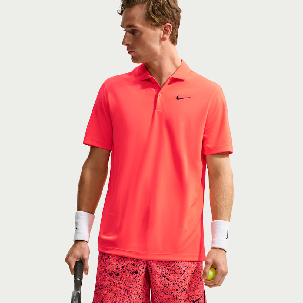 Polo deportivo para tennis para hombre en rojo · DH0857-635 - vista 3