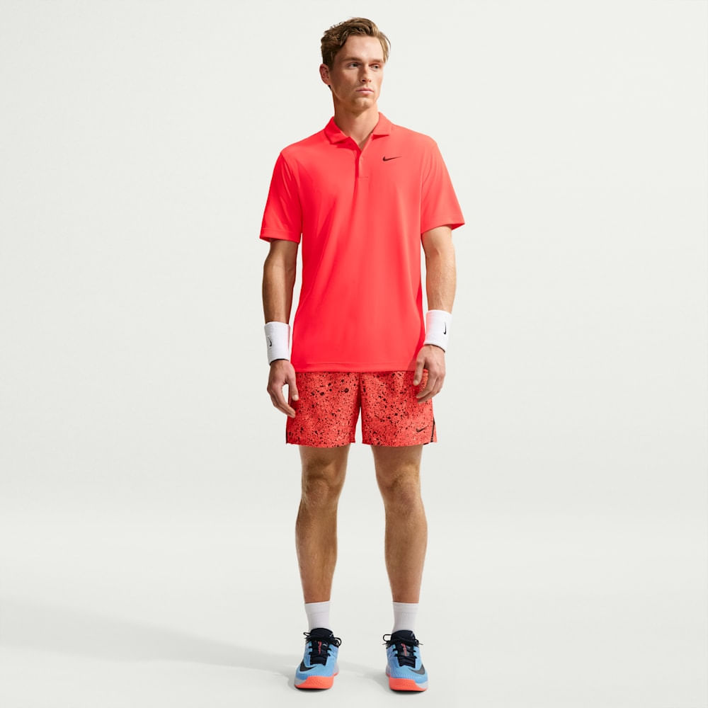 Polo deportivo para tennis para hombre en rojo · DH0857-635 - vista 4