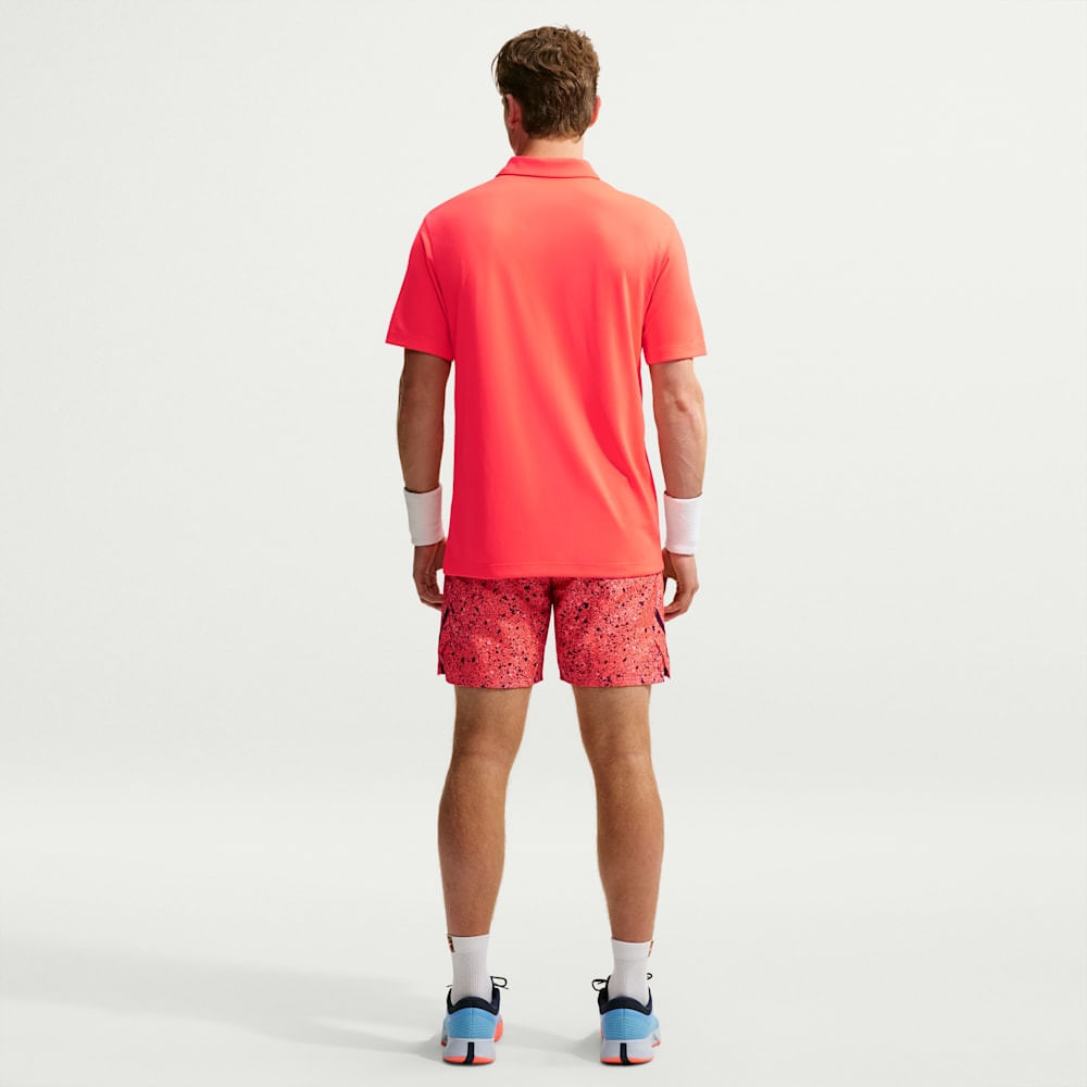 Polo deportivo para tennis para hombre en rojo · DH0857-635 - vista 5