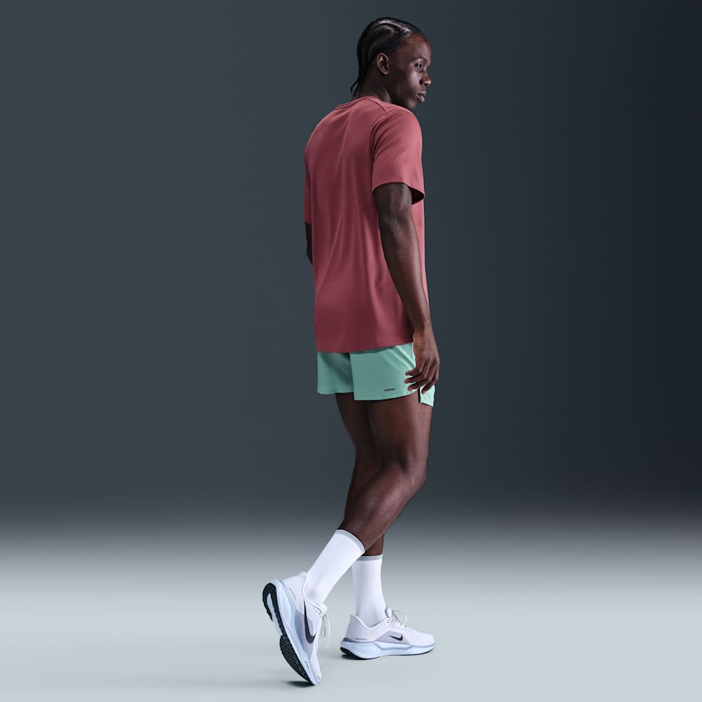 Shorts y Pantalonetas para correr para hombre en verde · DM4755-017 - vista 4