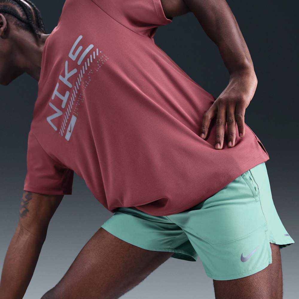 Shorts y Pantalonetas para correr para hombre en verde · DM4755-017 - vista 5