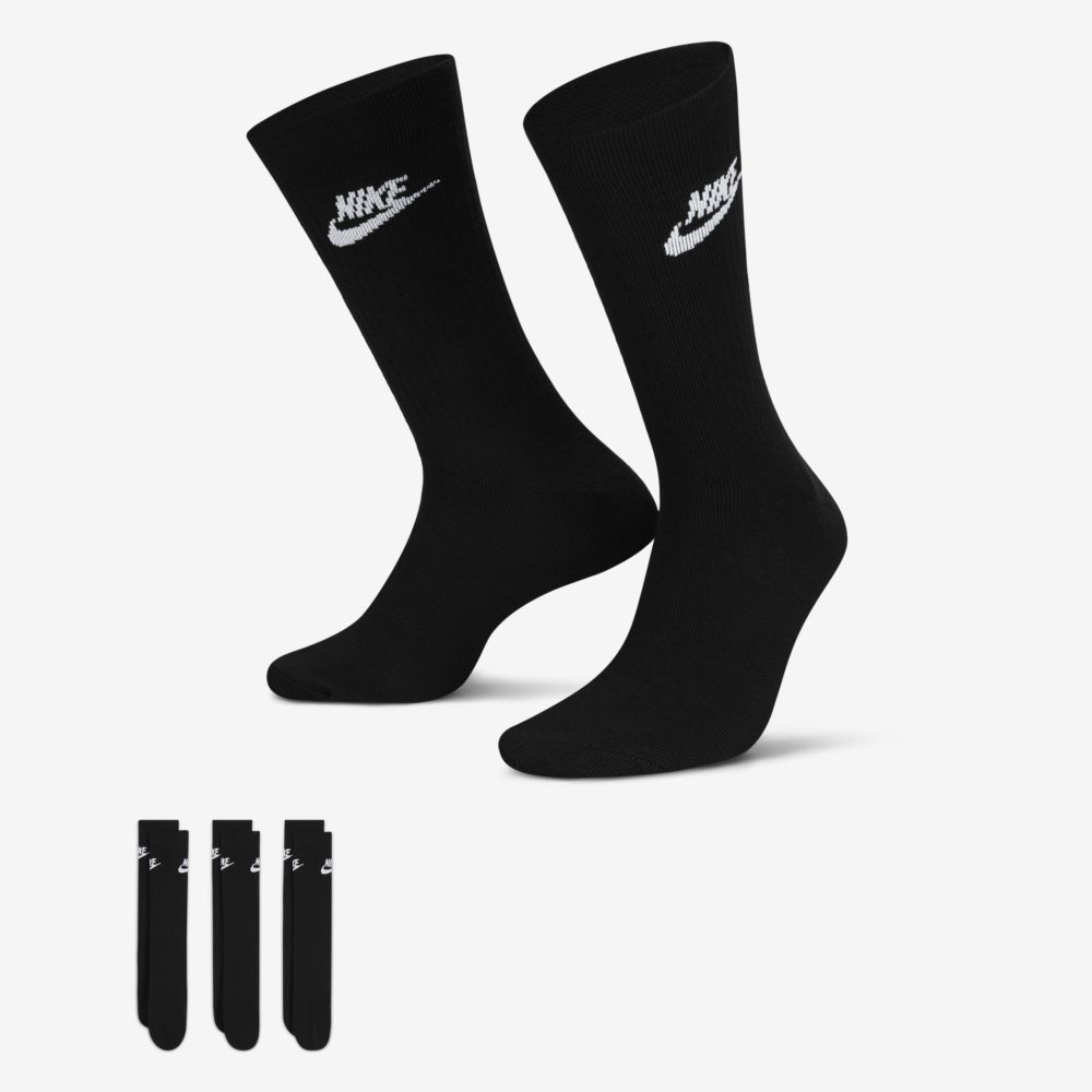 Medias casual para hombre en negro · DX5025-010 - vista 1