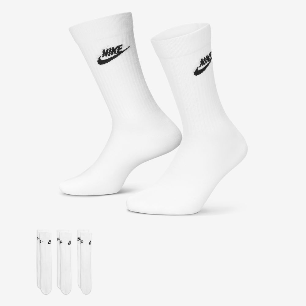 Medias casual para hombre en blanco · DX5025-100 - vista 1
