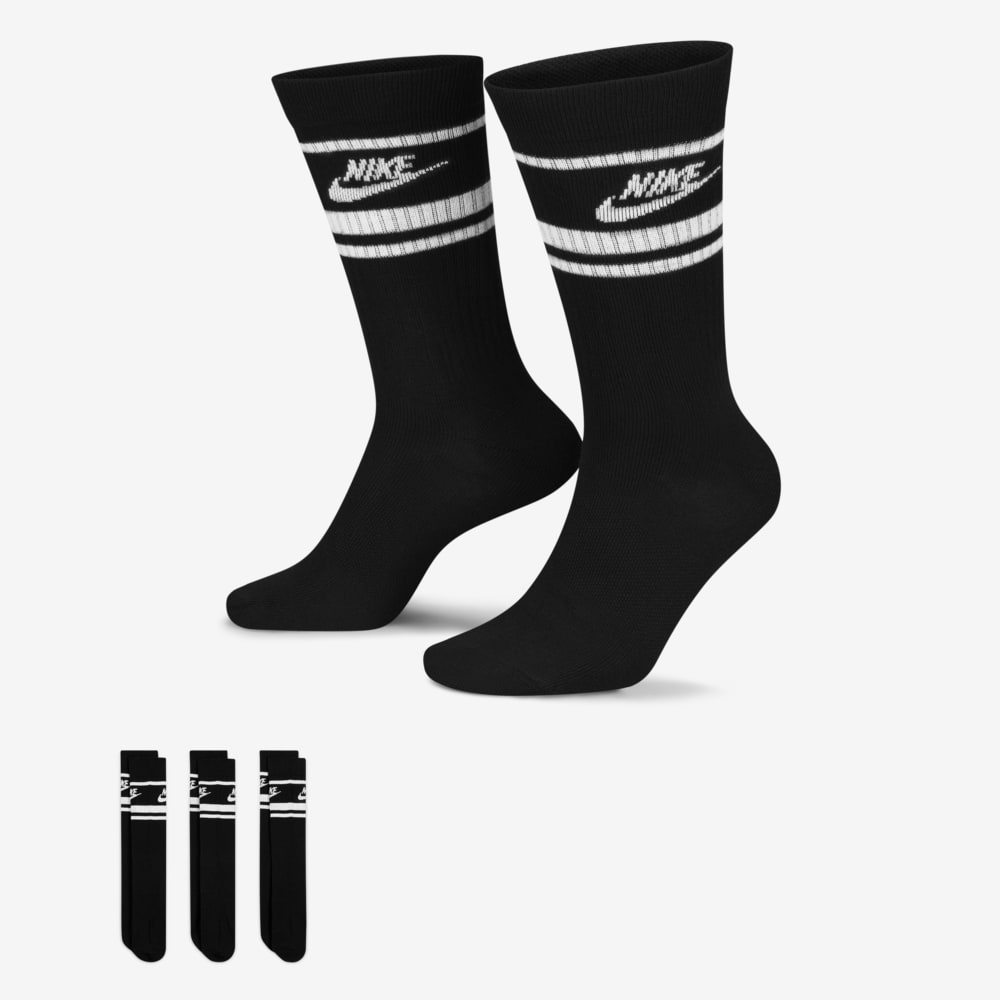 Medias casual para hombre en negro · DX5089-010 - vista 1