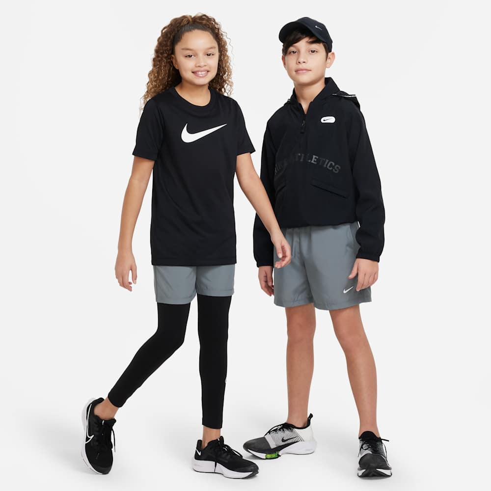 Shorts y Pantalonetas para entrenamiento para niño en gris · DX5382-084 - vista 4