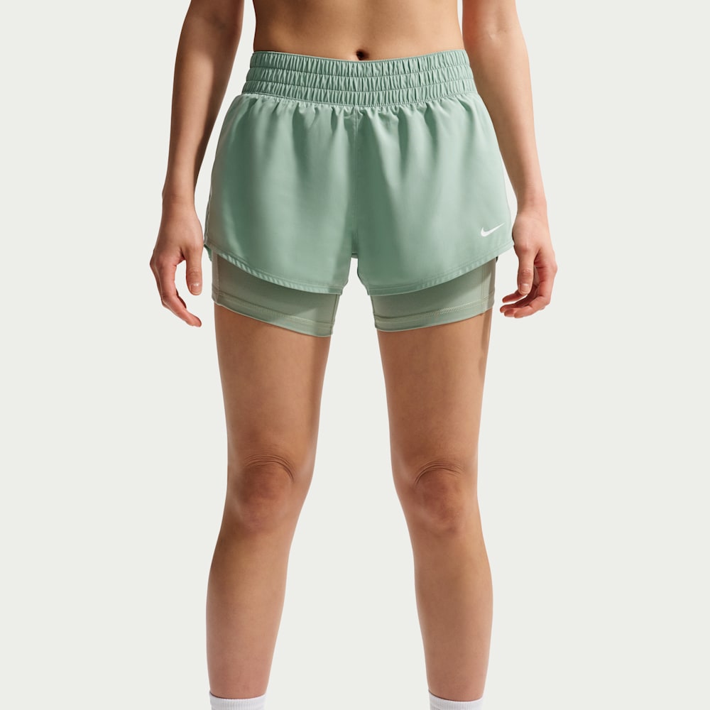 Shorts y Pantalonetas para entrenamiento para mujer en verde · DX6012-007 - vista 2