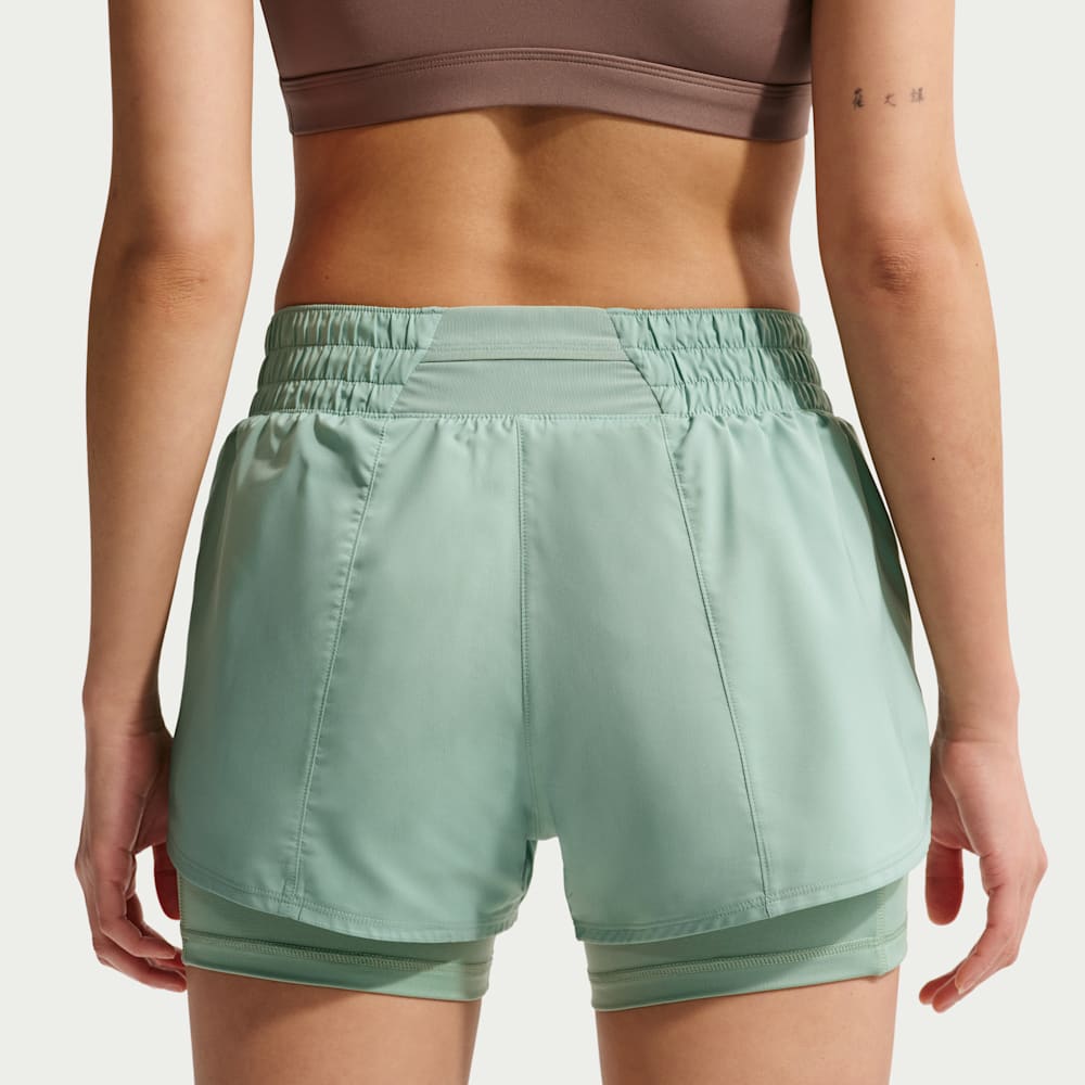 Shorts y Pantalonetas para entrenamiento para mujer en verde · DX6012-007 - vista 3