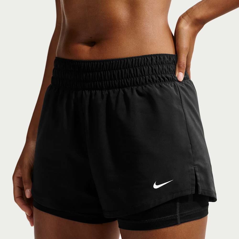 Shorts y Pantalonetas para entrenamiento para mujer en negro · DX6012-013 - vista 2