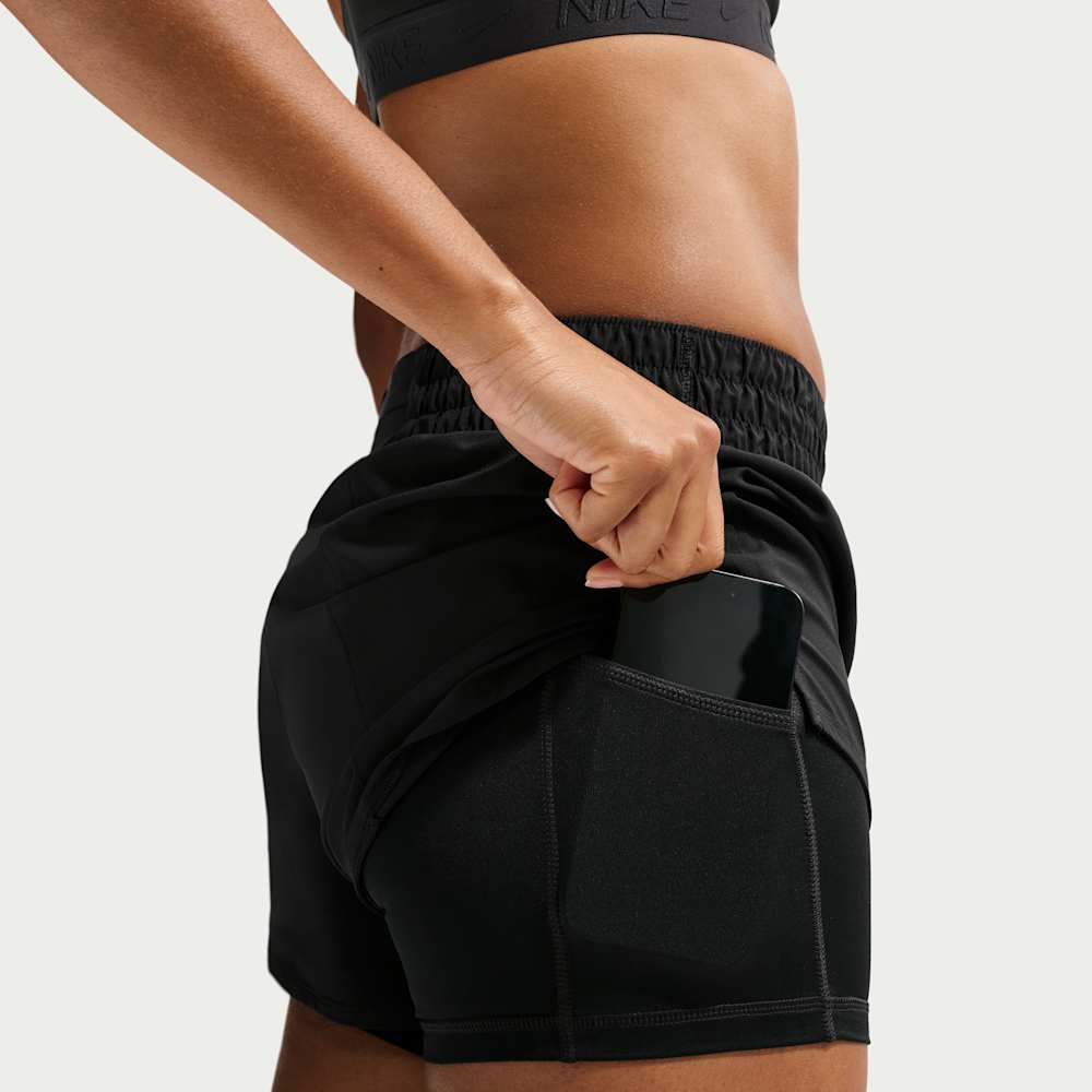 Shorts y Pantalonetas para entrenamiento para mujer en negro · DX6012-013 - vista 6