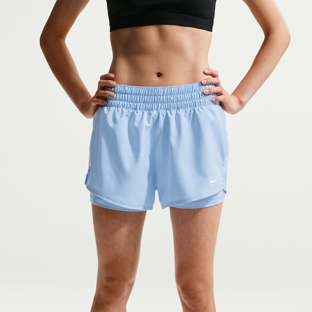 Shorts y Pantalonetas para entrenamiento para mujer en azul · DX6012-407 - vista 2