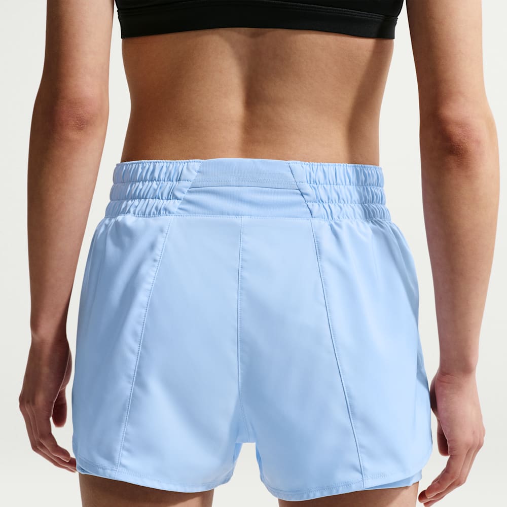 Shorts y Pantalonetas para entrenamiento para mujer en azul · DX6012-407 - vista 3