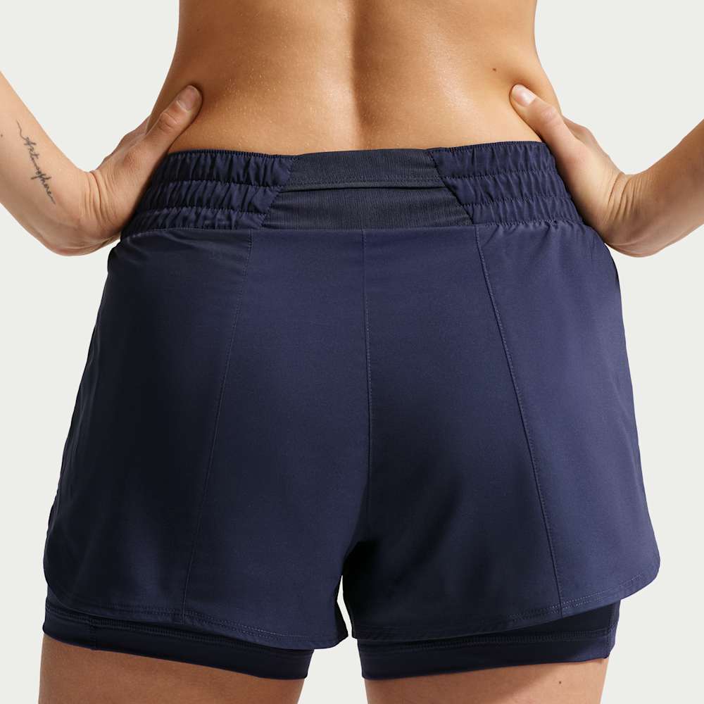 Shorts y Pantalonetas para entrenamiento para mujer en azul · DX6012-411 - vista 3