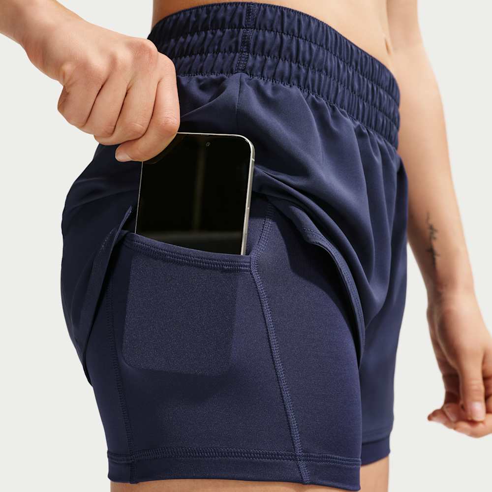 Shorts y Pantalonetas para entrenamiento para mujer en azul · DX6012-411 - vista 6
