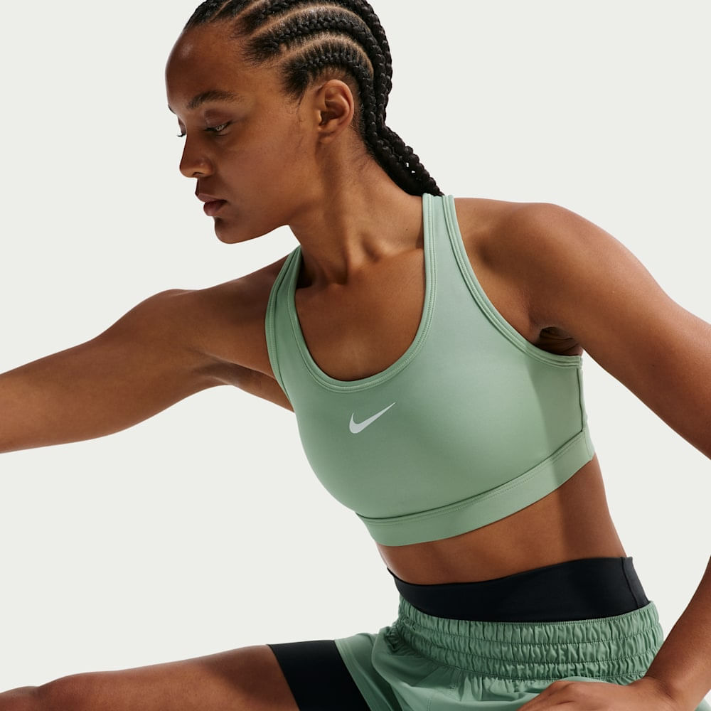 Brasier y Tops deportivos para entrenamiento para mujer en verde · DX6821-007 - vista 3