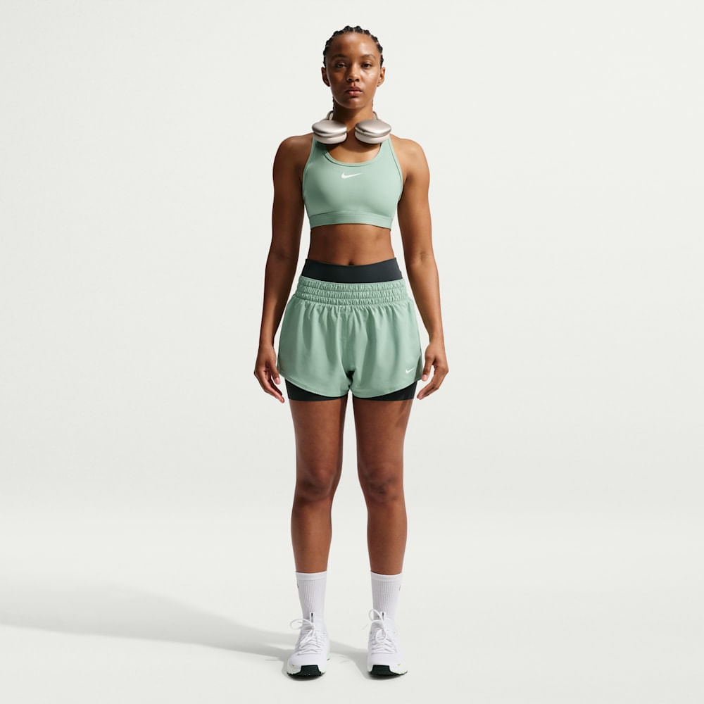 Brasier y Tops deportivos para entrenamiento para mujer en verde · DX6821-007 - vista 4
