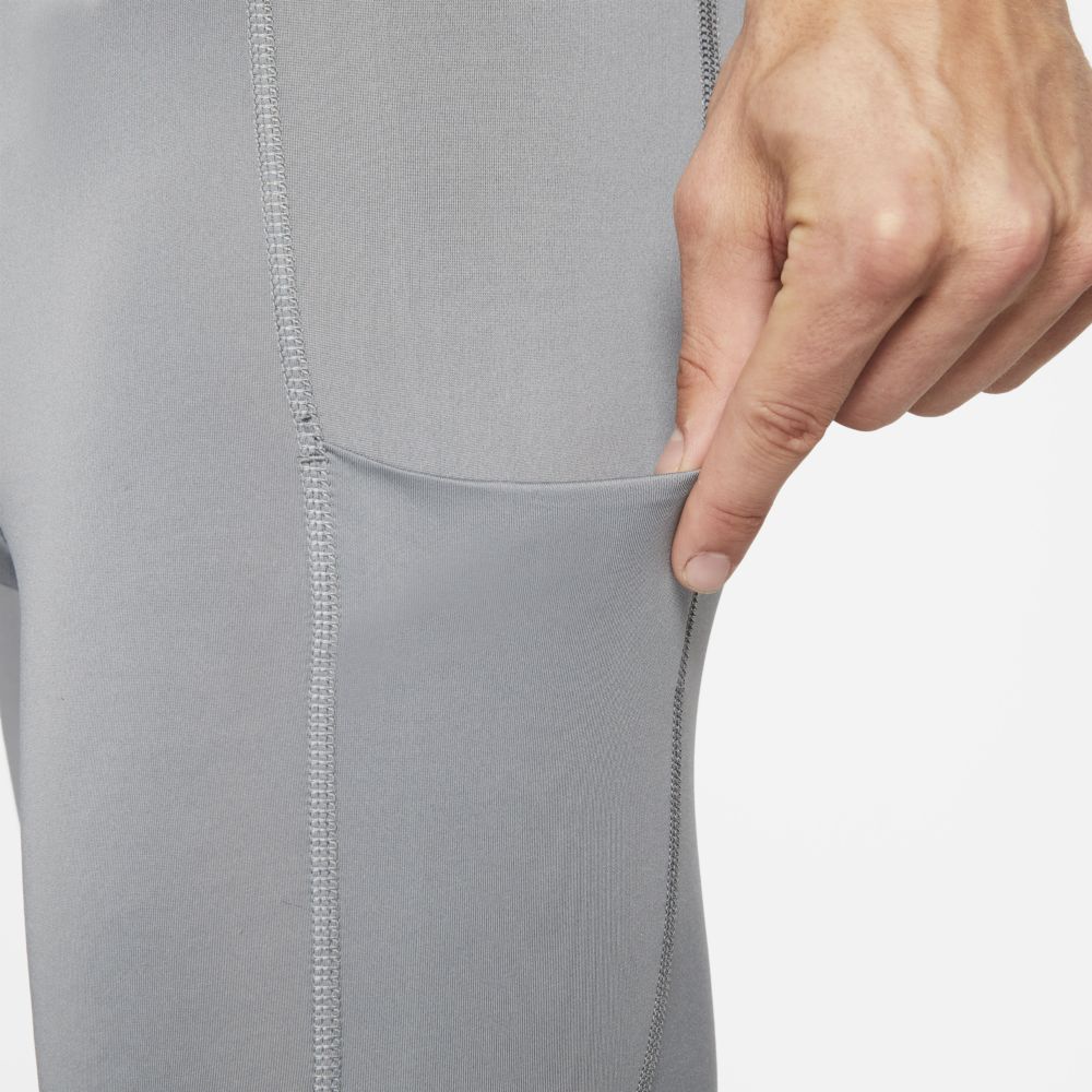 Licras deportivas para entrenamiento para hombre en gris · FB7952-084 - vista 3