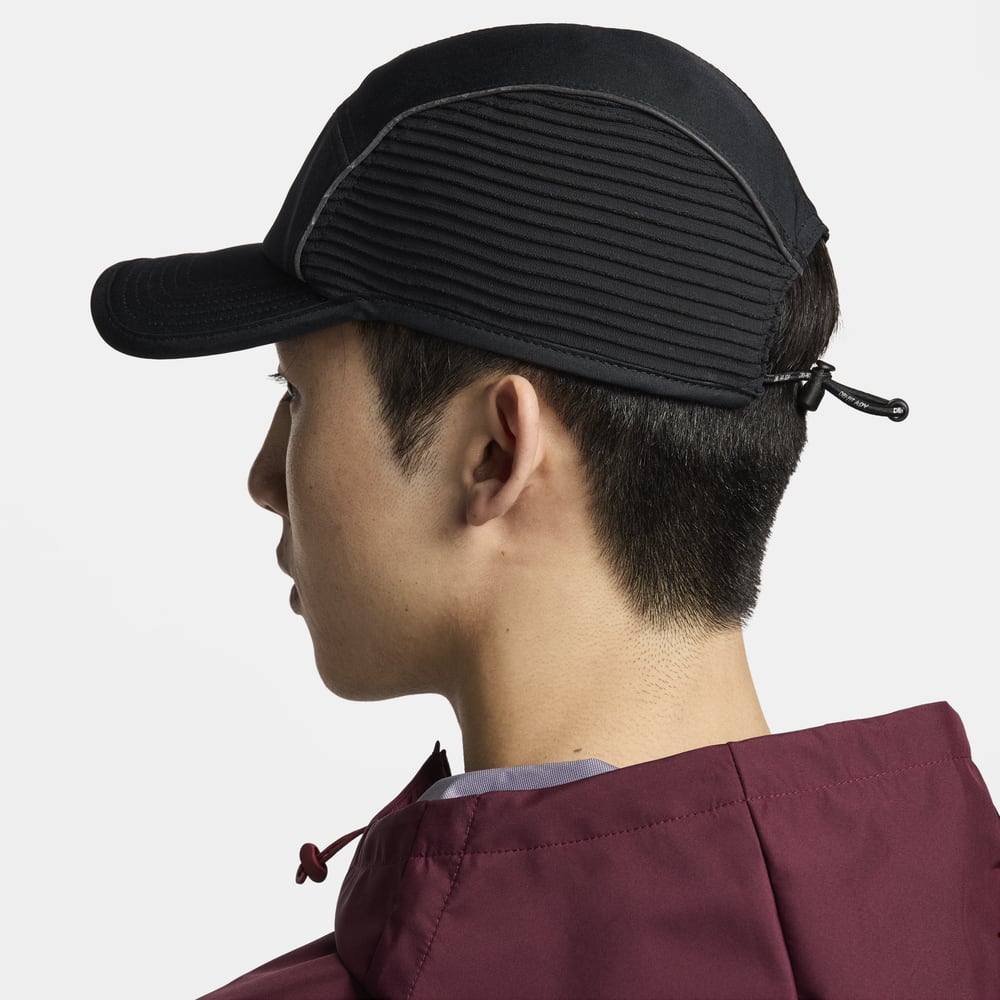 Gorras y viseras para correr para hombre en negro · FJ0736-010 - vista 2