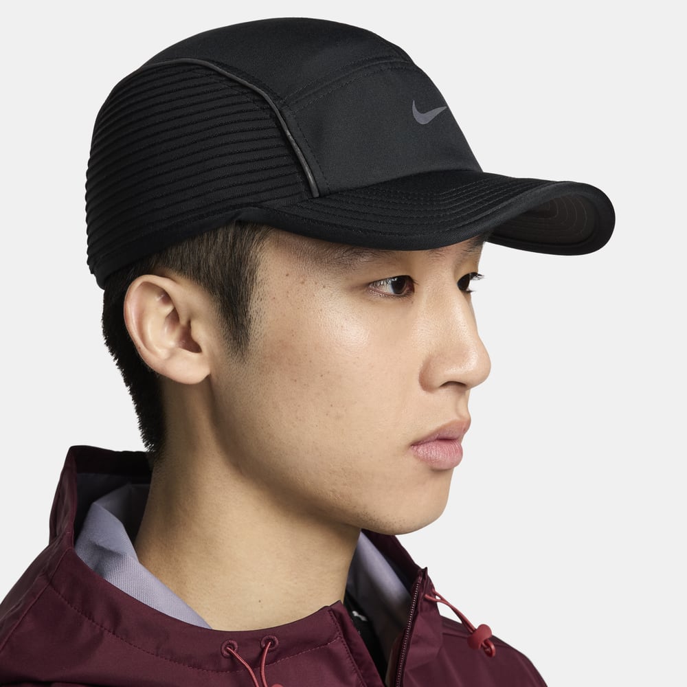 Gorras y viseras para correr para hombre en negro · FJ0736-010 - vista 4