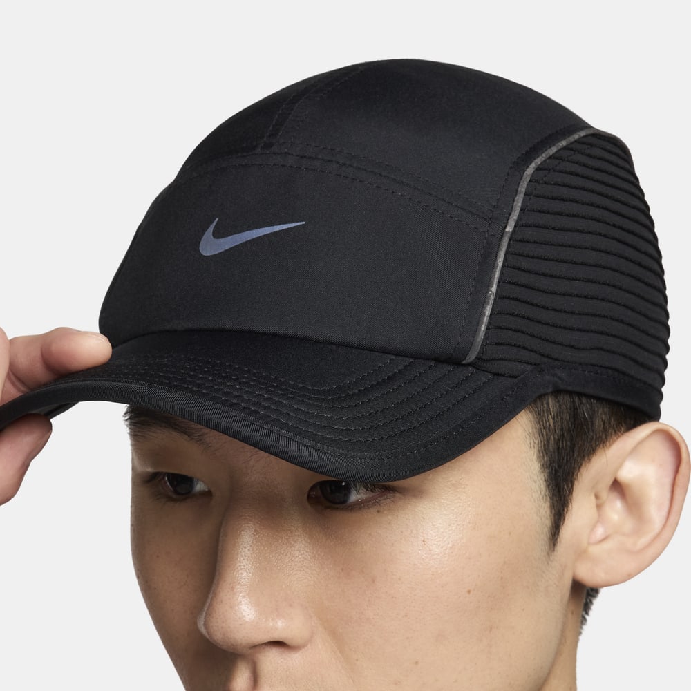 Gorras y viseras para correr para hombre en negro · FJ0736-010 - vista 6