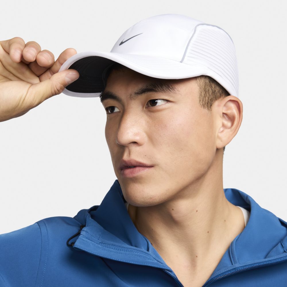 Gorras y viseras para correr para hombre en blanco · FJ0736-100 - vista 4