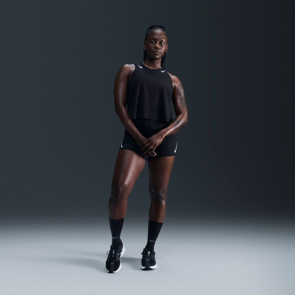Camisetas y esqueletos para correr para mujer en negro · FN2713-010 - vista 4