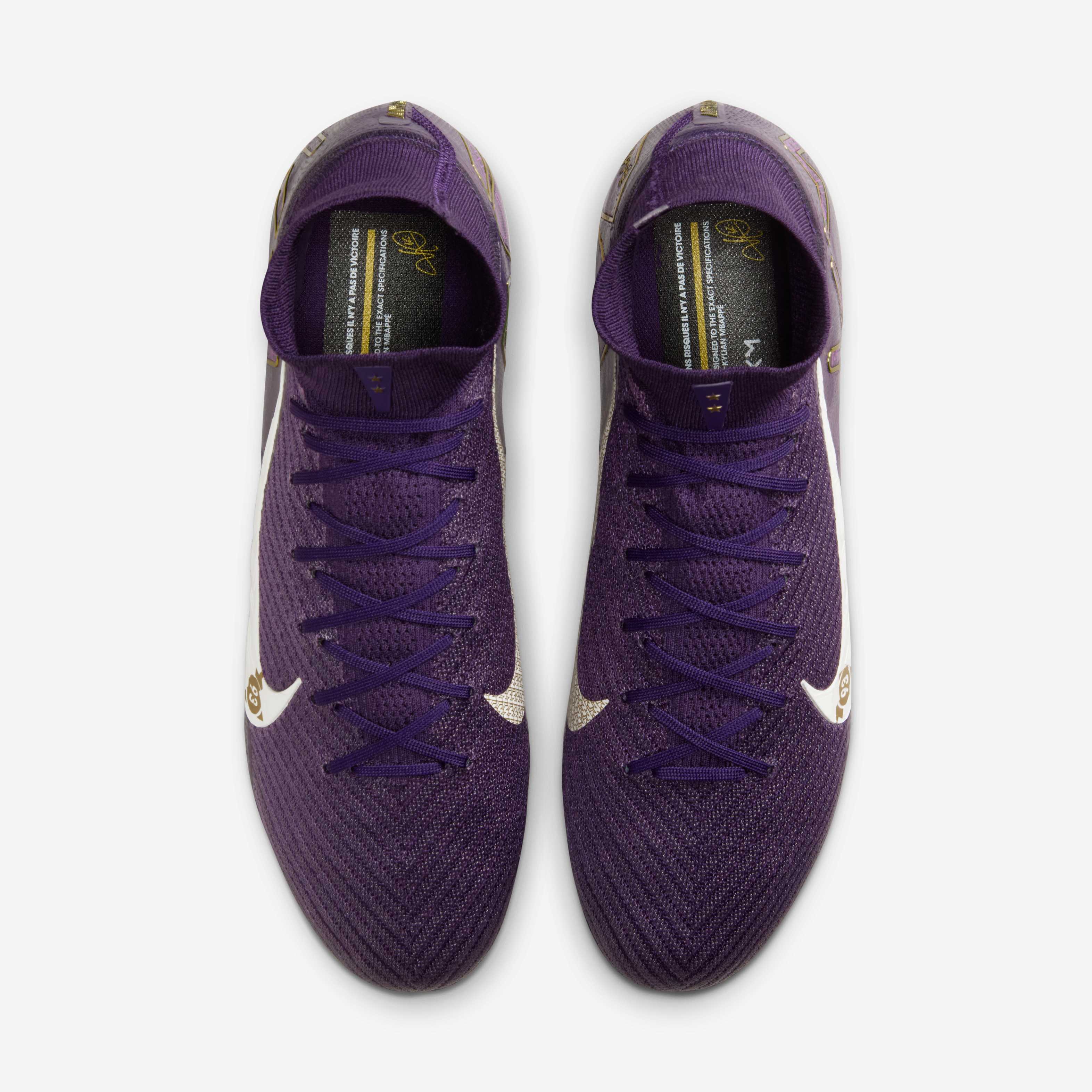 Guayos de fútbol para hombre en morado · FQ8692-500 - vista 4