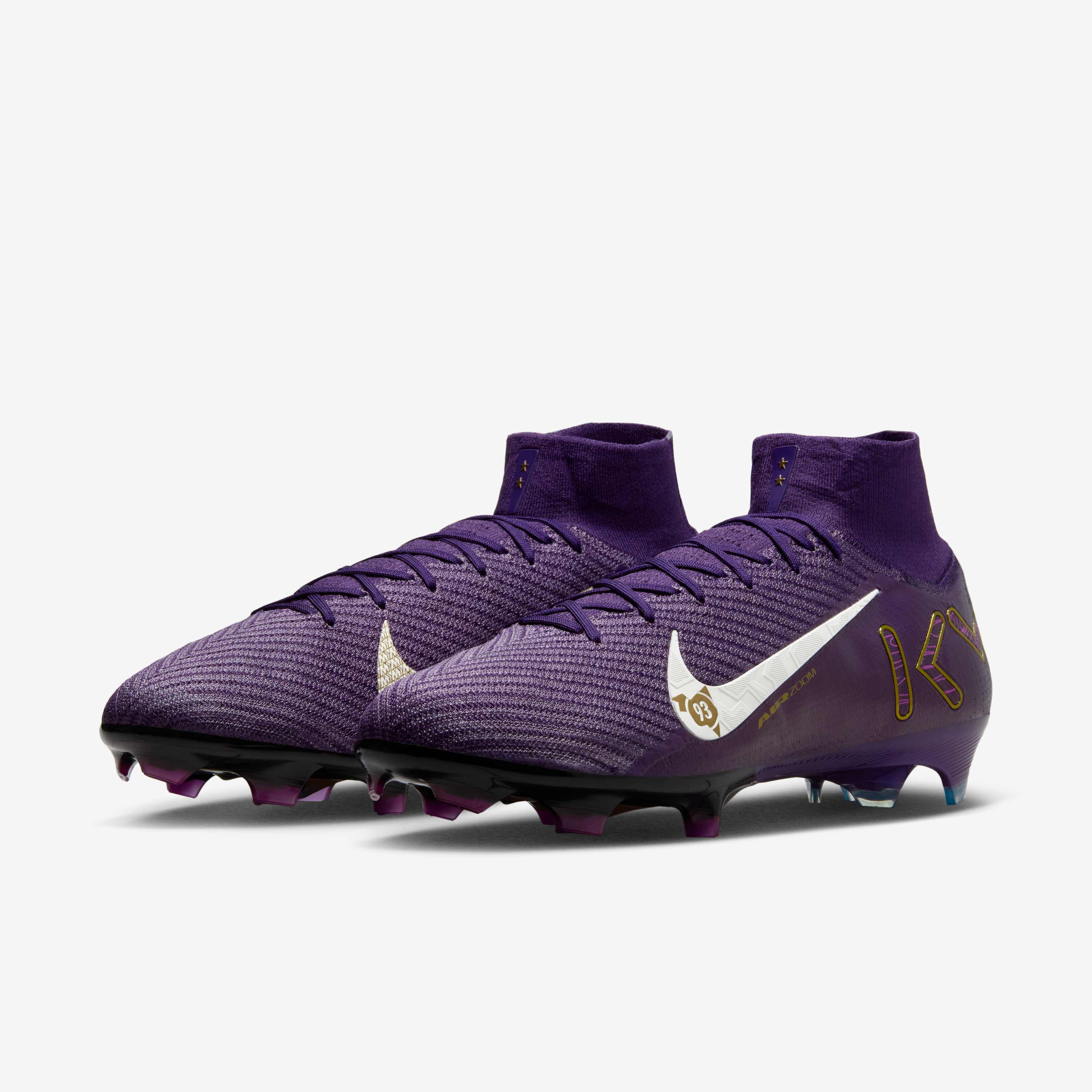 Guayos de fútbol para hombre en morado · FQ8692-500 - vista 5