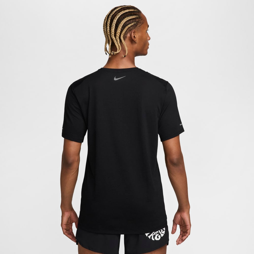 Camisetas y esqueletos para correr para hombre en negro · FZ1080-010 - vista 3