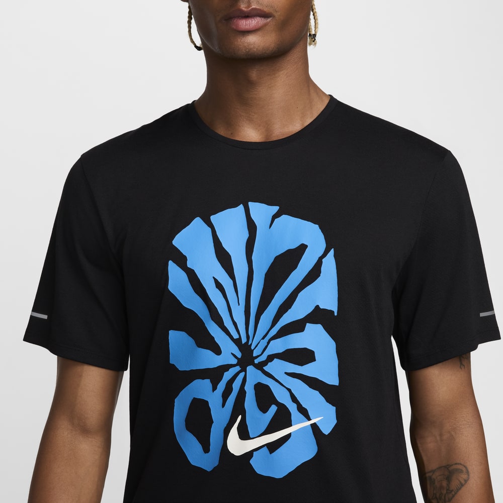 Camisetas y esqueletos para correr para hombre en negro · FZ1080-010 - vista 5