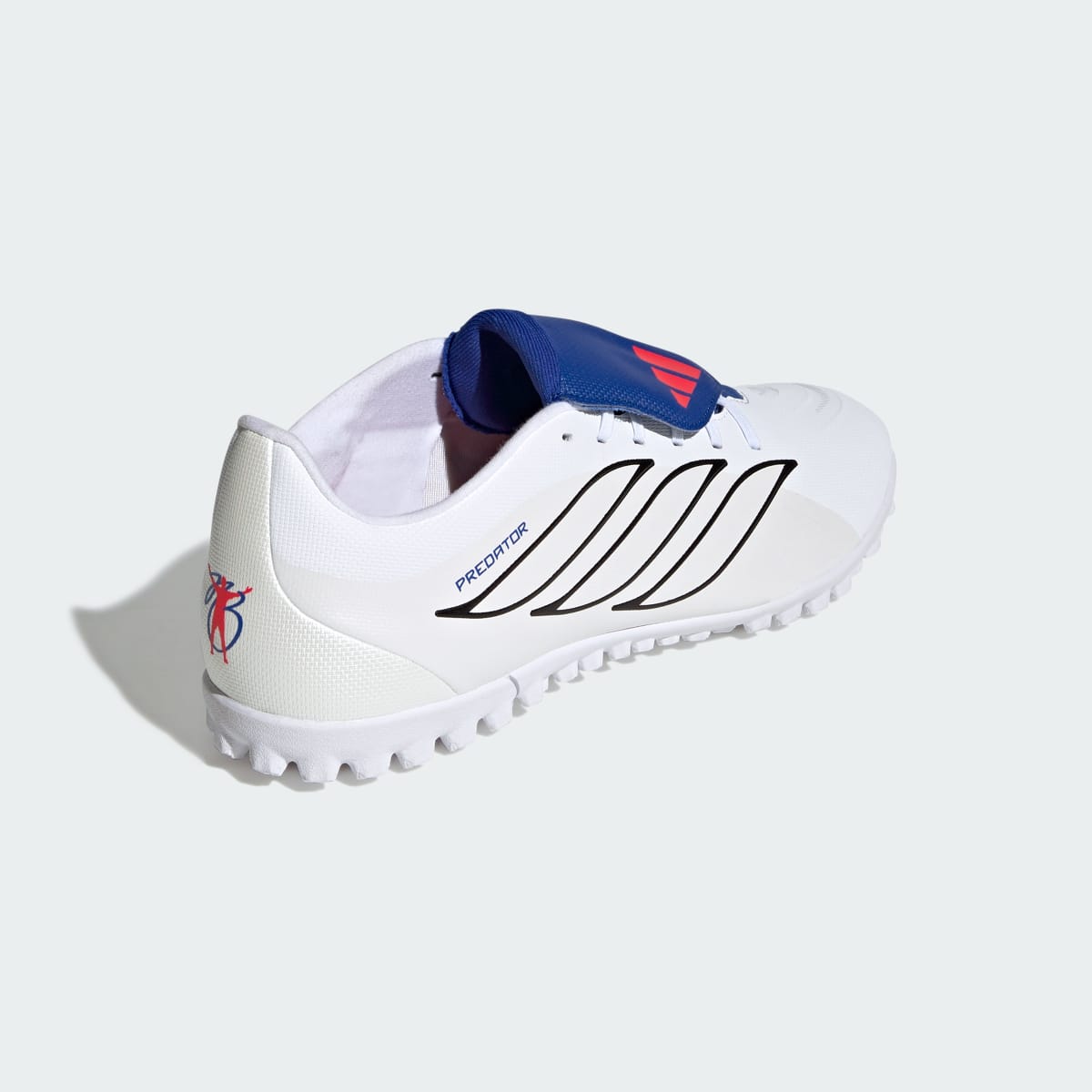 Guayos de fútbol unisex color blanco y azul - vista 6
