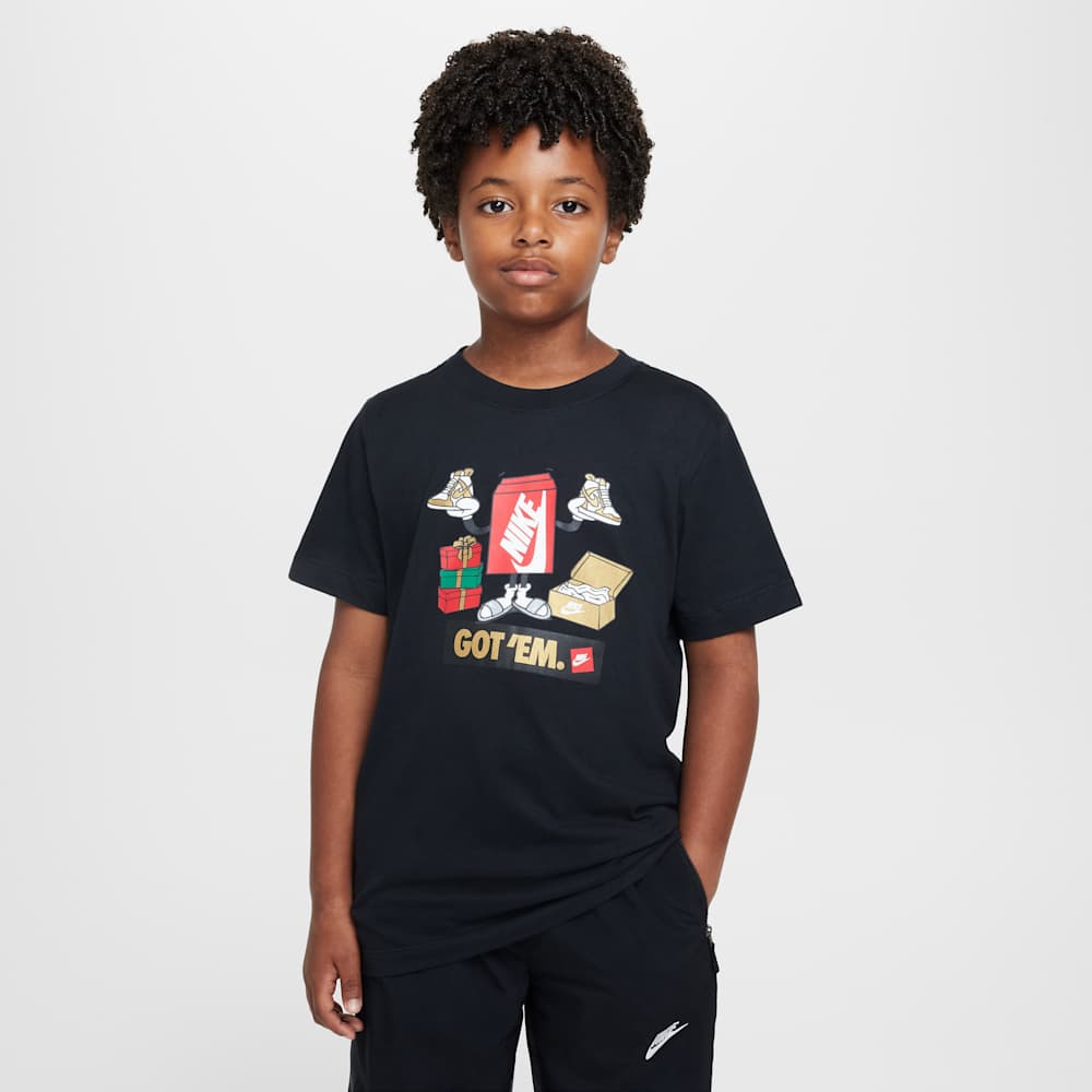 Camisetas y esqueletos casual para niño en negro · HF5995-010 - vista 1