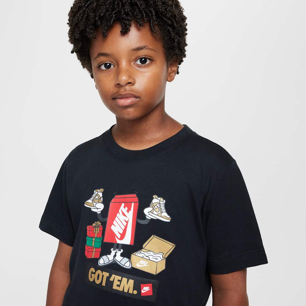 Camisetas y esqueletos casual para niño en negro · HF5995-010 - vista 3