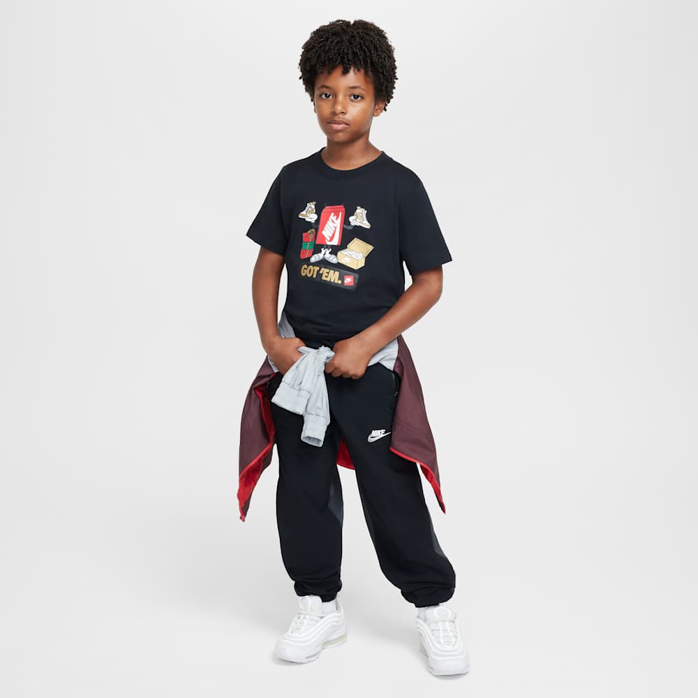 Camisetas y esqueletos casual para niño en negro · HF5995-010 - vista 4