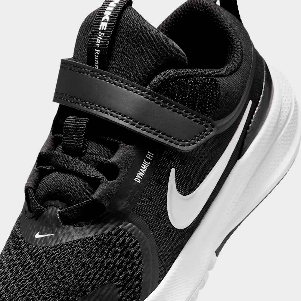 Tenis para correr para niño en negro · HF7005-002 - vista 7