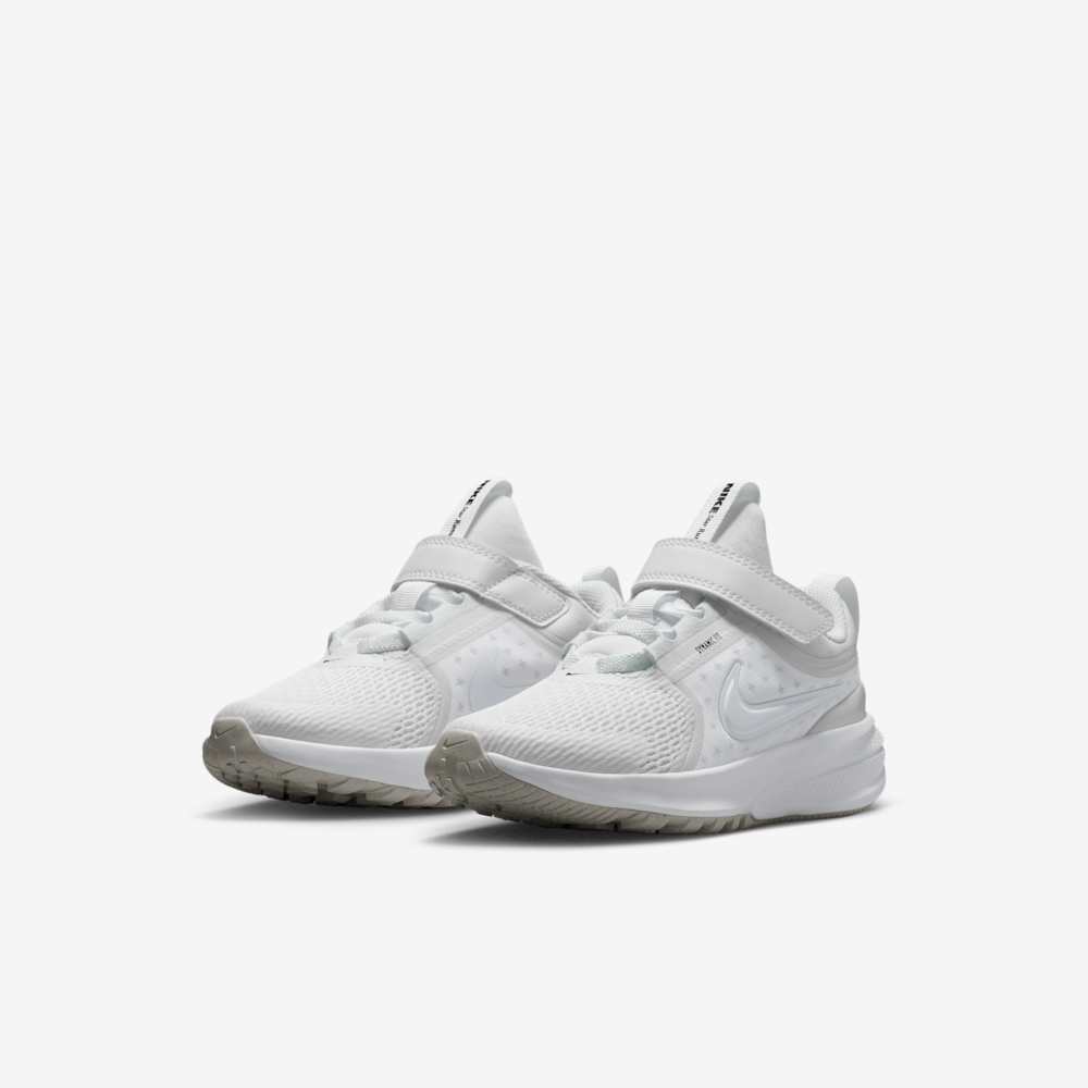 Tenis para correr para niño en blanco · HF7005-101 - vista 5