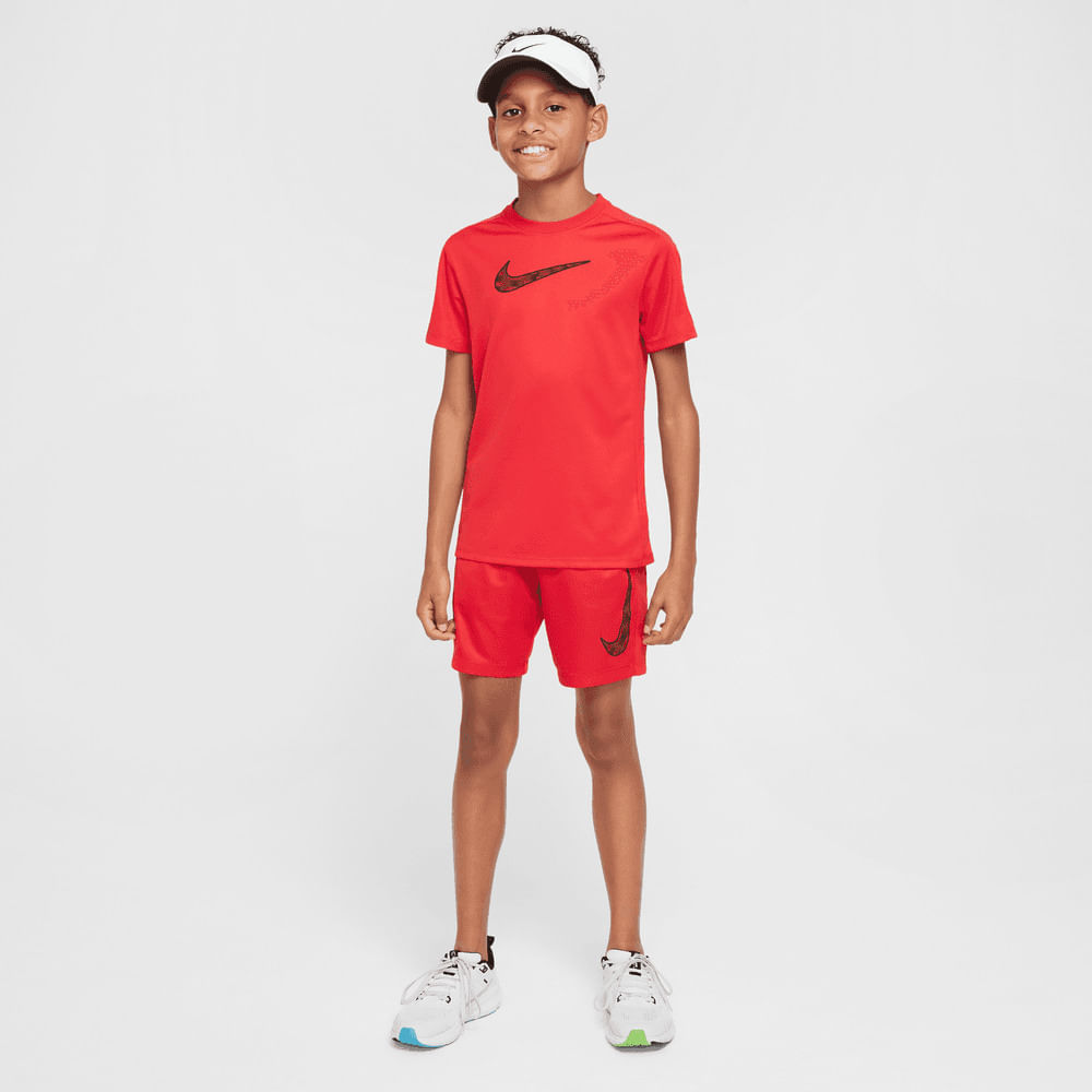 Camisetas y esqueletos para entrenamiento para niño en rojo · HF8079-657 - vista 5