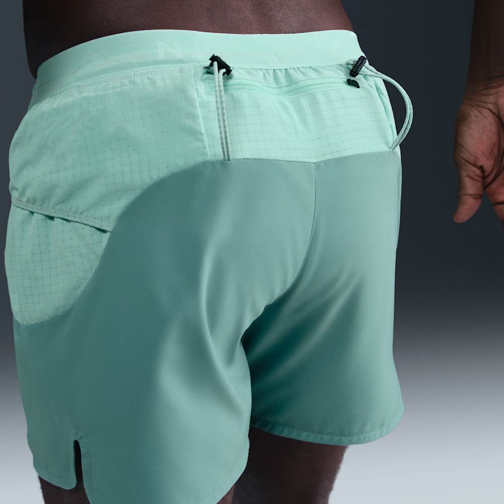 Shorts y Pantalonetas para correr para hombre en verde · HJ3572-017 - vista 3