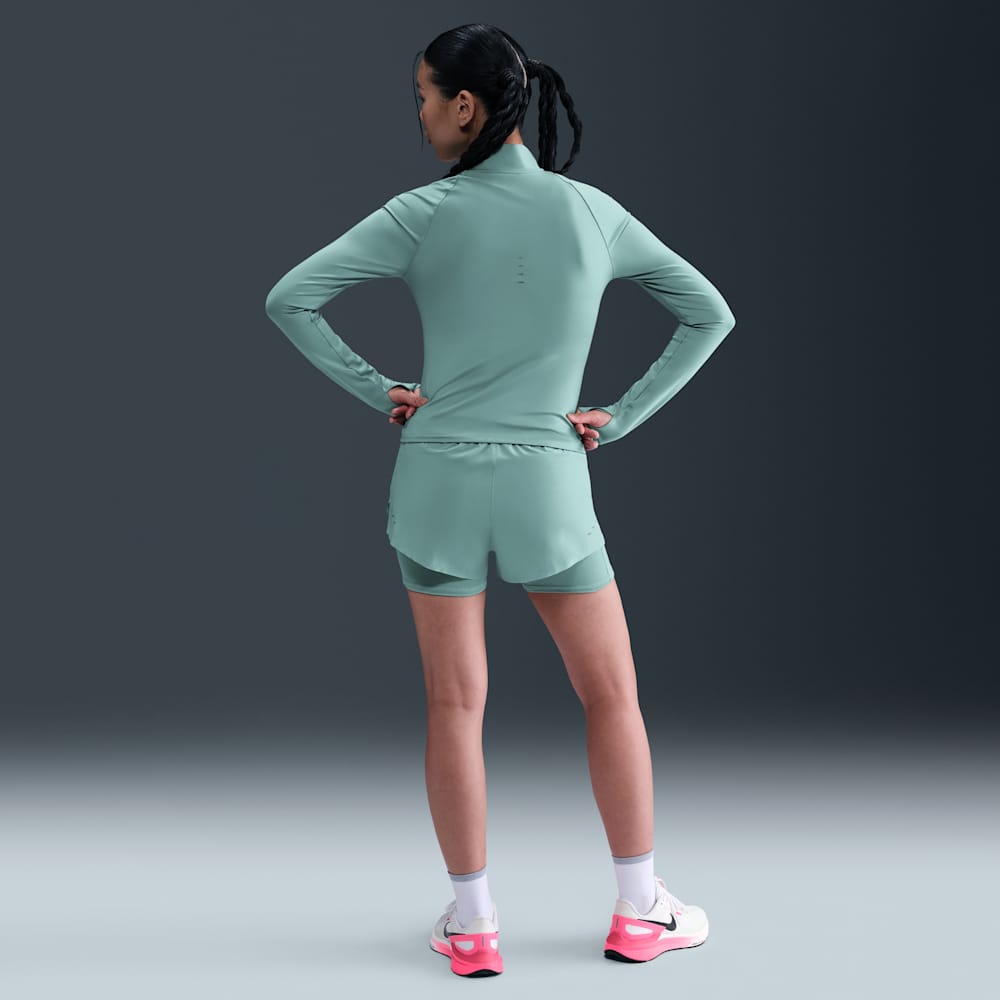 Shorts y Pantalonetas para correr para mujer en verde · HJ5376-017 - vista 4
