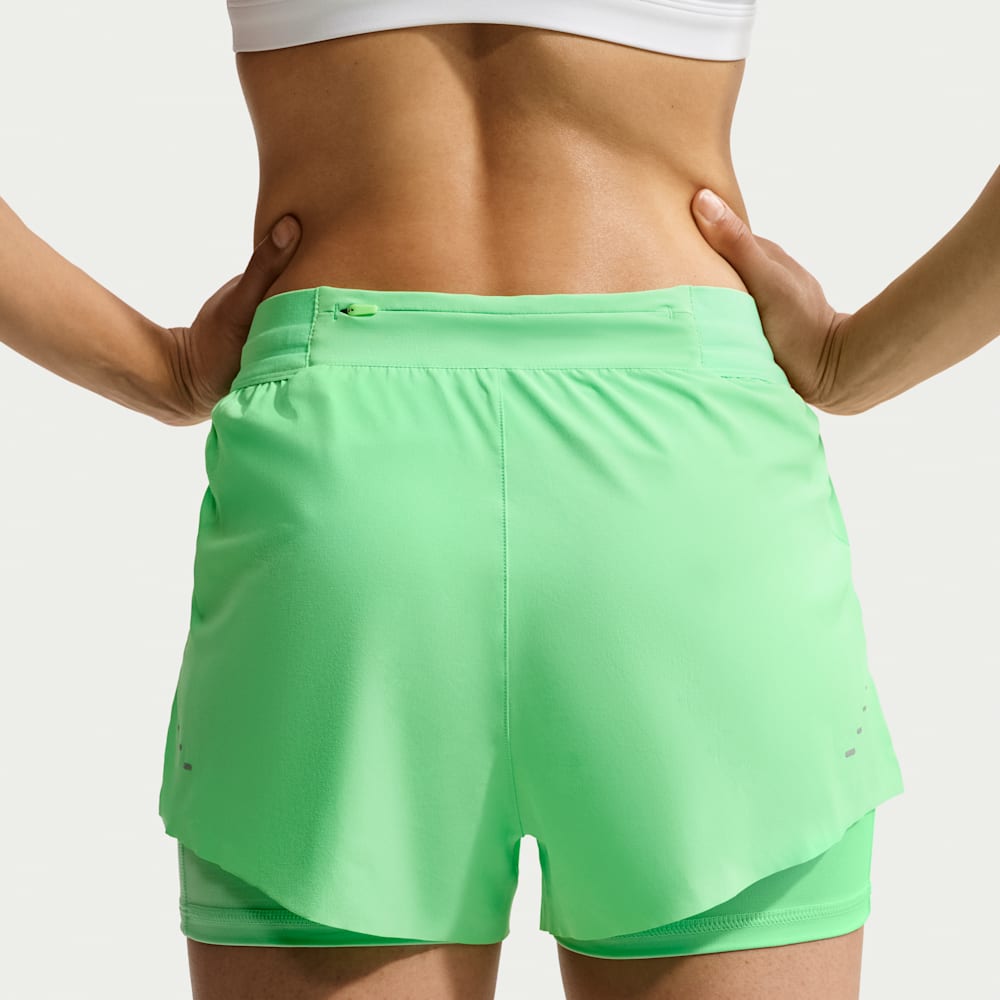 Shorts y Pantalonetas para correr para mujer en verde · HJ5376-336 - vista 3