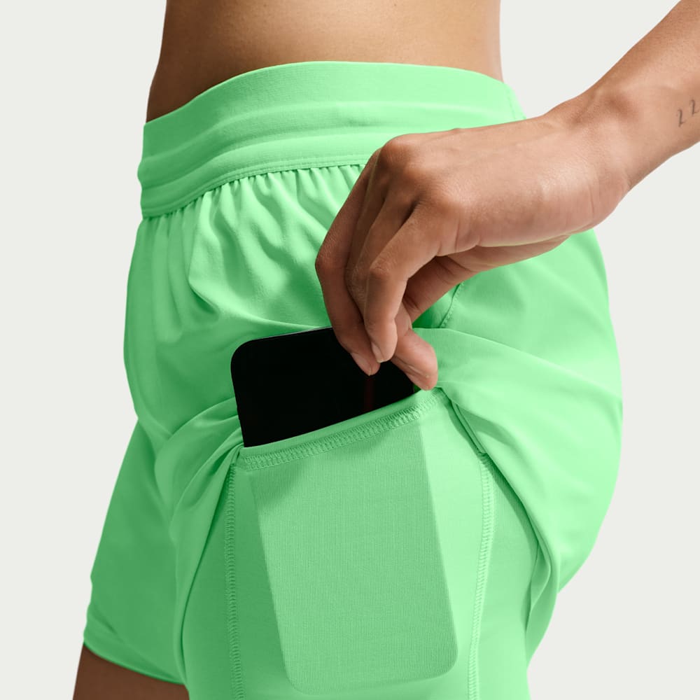 Shorts y Pantalonetas para correr para mujer en verde · HJ5376-336 - vista 6